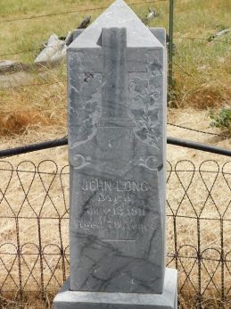[Picture of John Long grave]